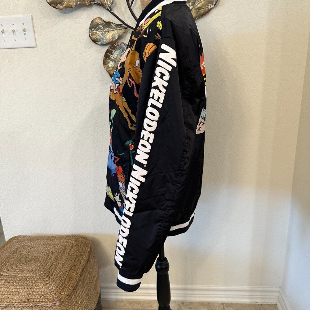 π Nickelodeon x Members Only Bomber Jacket β Size M β Retro 90s Cartoons - Picture 4 of 10